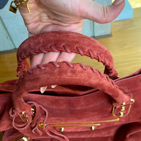 Authentic Balenciaga metallic “Edge City” bag - Picture 6 of 15